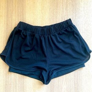 Zara workout shorts with leggings attached